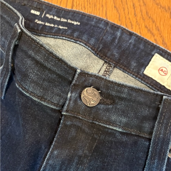 AG Adriano Goldschmied Dark Indigo Straight Leg Jeans - Picture 4 of 7